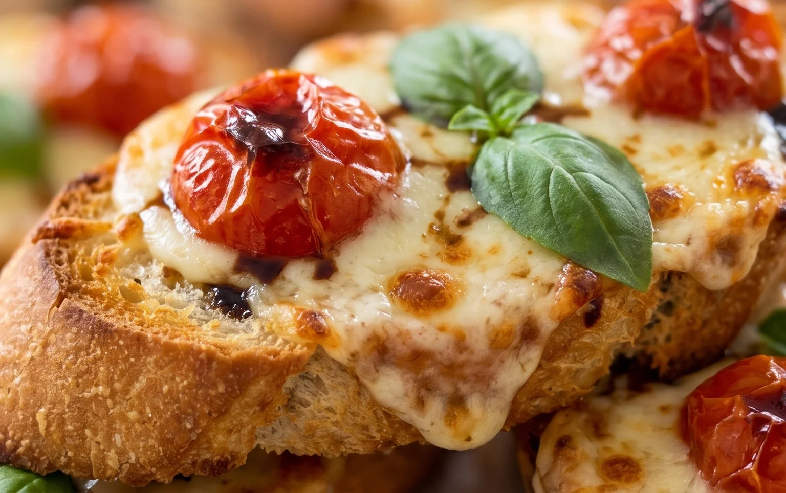 Baguettscheiben mit Tomaten & Mozzarella überbacken von Luda4ka