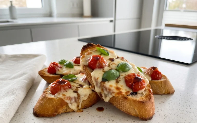 Baguettscheiben mit Tomaten & Mozzarella überbacken von Luda4ka