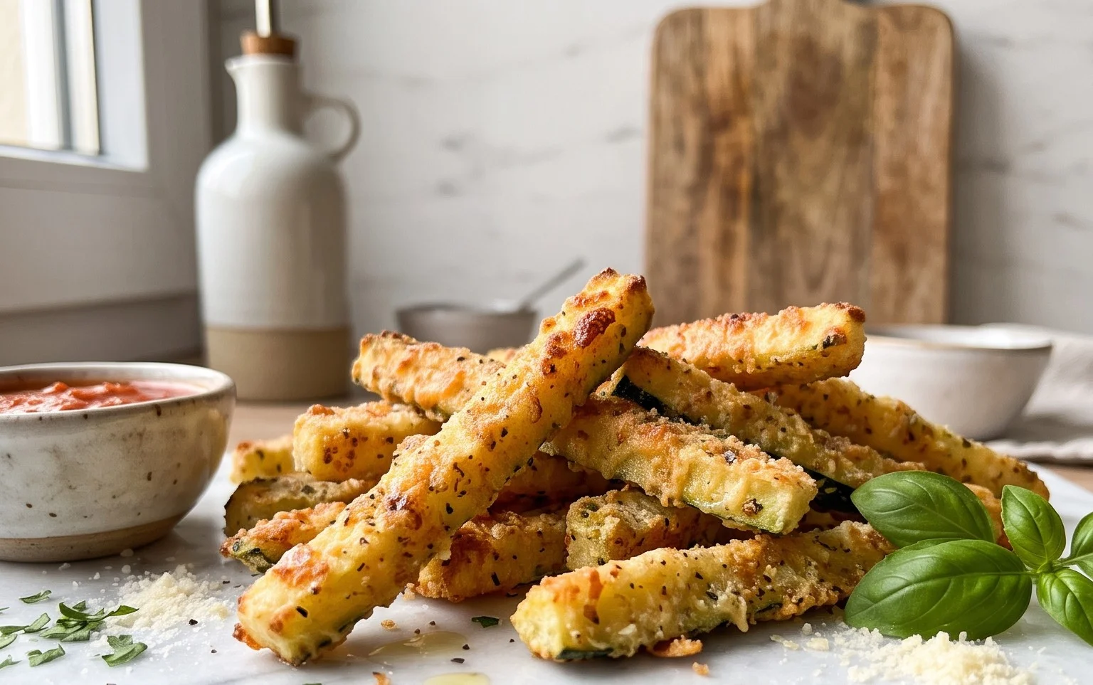 Parmesan Zucchini Fries
