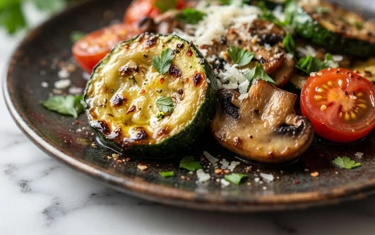 Skillet Zucchini and Mushrooms