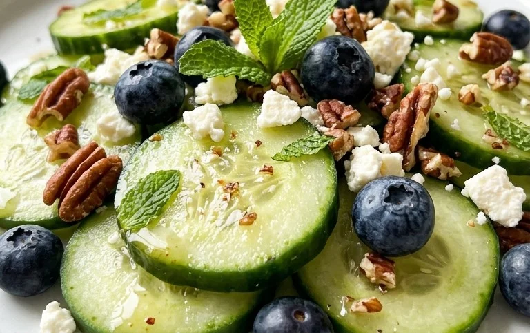 Cucumber Blueberry Salad