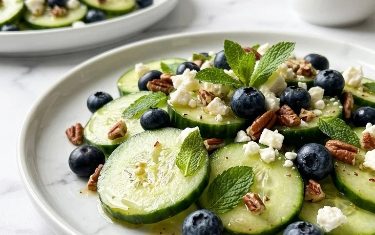 Cucumber Blueberry Salad