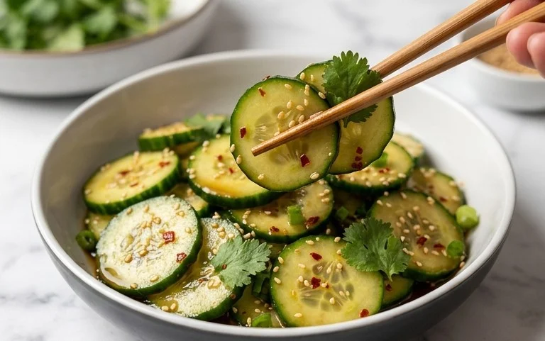 Easy Asian Cucumber Salad