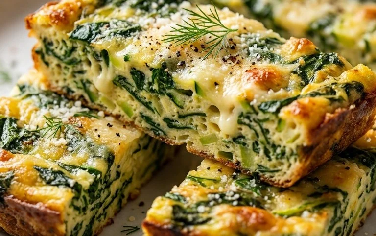 Baked Spinach Zucchini Frittata Fingers {Baby-Friendly}