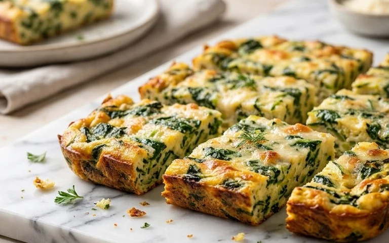 Baked Spinach Zucchini Frittata Fingers {Baby-Friendly}