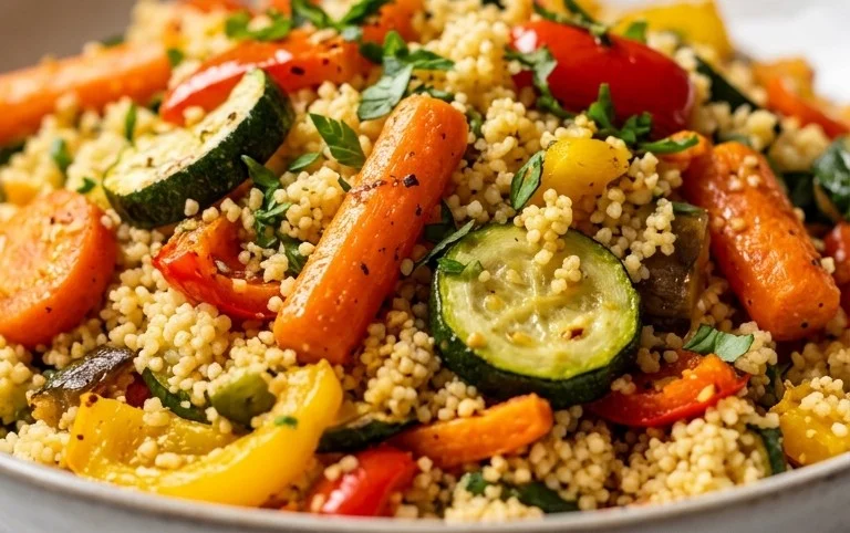 Röstgemüse Couscous für Geschmacksexplosion