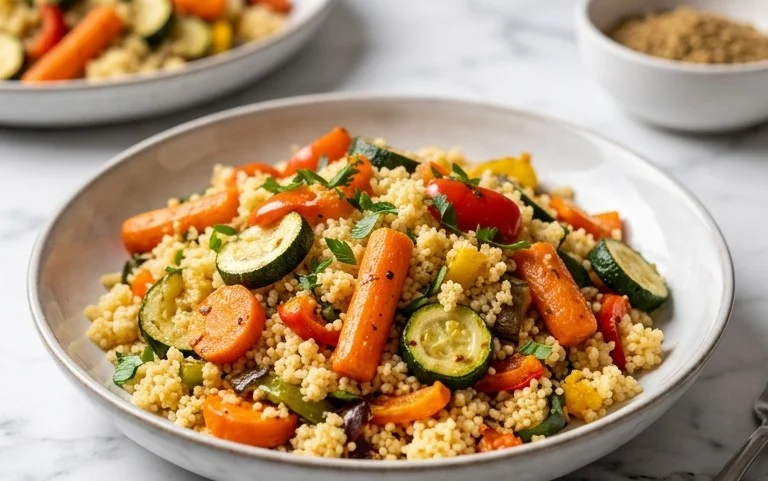 Röstgemüse Couscous für Geschmacksexplosion