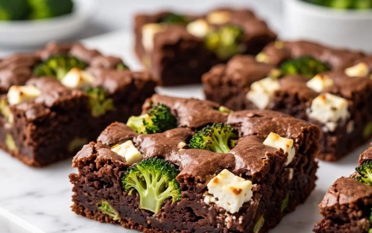 Broccoli and Feta Brownies