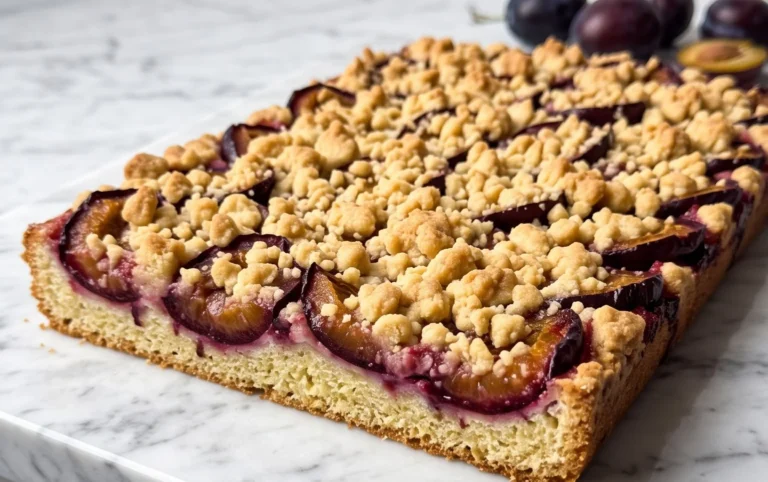 Saftiger Pflaumenkuchen vom Blech mit Streuseln von floweroma4