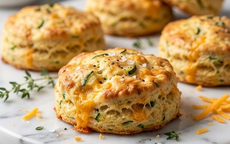 Zucchini Cheddar Biscuits