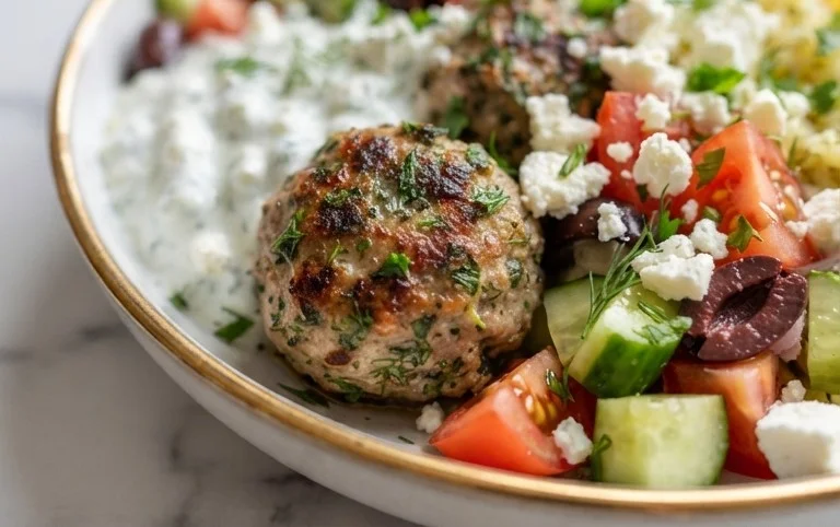Greek Meatball Bowl Recipe