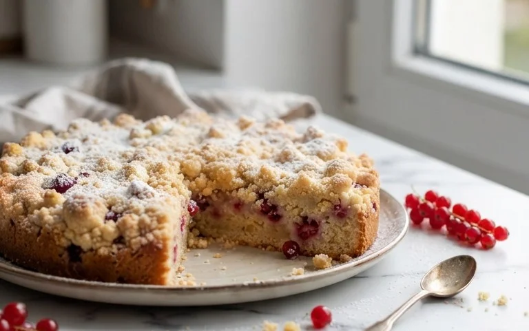 Kleiner Stachelnon-alcoholic beer- Streuselkuchen