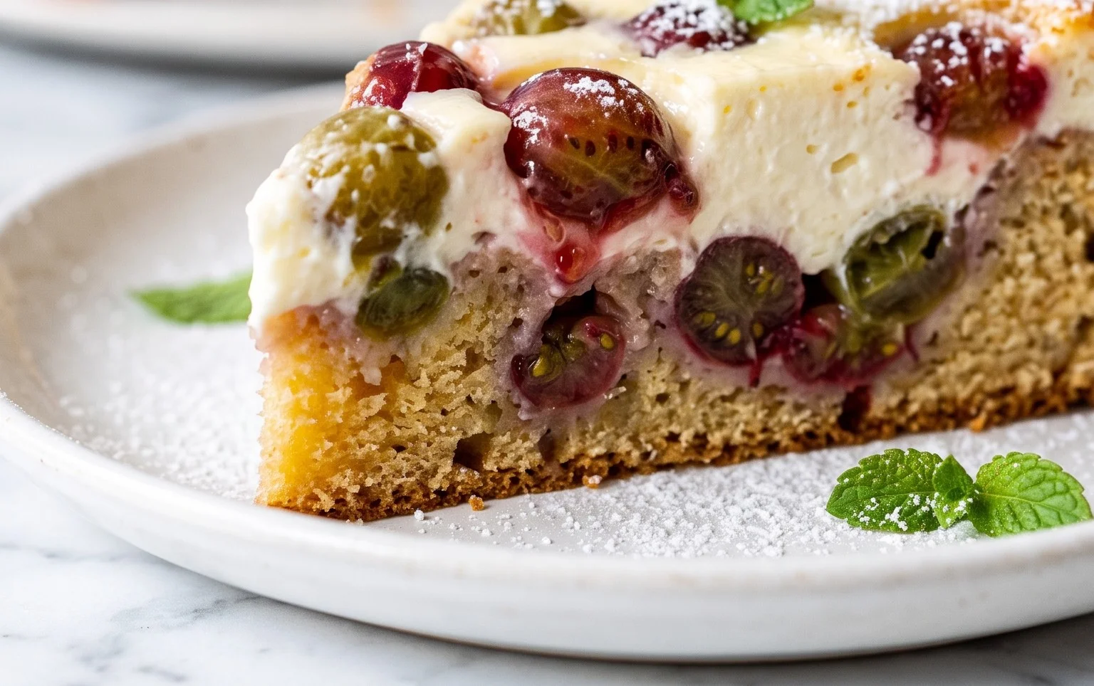 Stachelnon-alcoholic beerkuchen mit Quark und Schmand