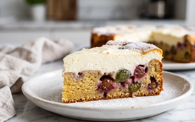 Stachelnon-alcoholic beerkuchen mit Quark und Schmand