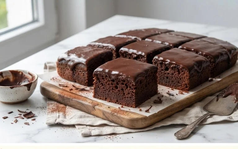 Schokokuchen vom Blech - saftig & schnell