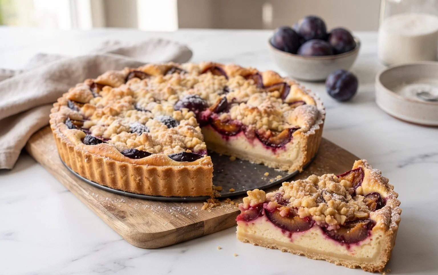 Zwetschgen-Streusel-Käsekuchen