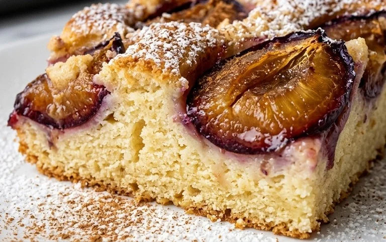 Zwetschgenkuchen mit Quark-Öl-Teig vom Blech