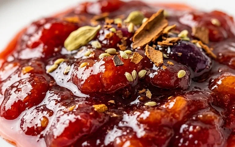 Spiced Plum Jam With Cardamom and Cinnamon